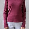 Tričko s dlhým rukávom Karla bordové "burgundy"
