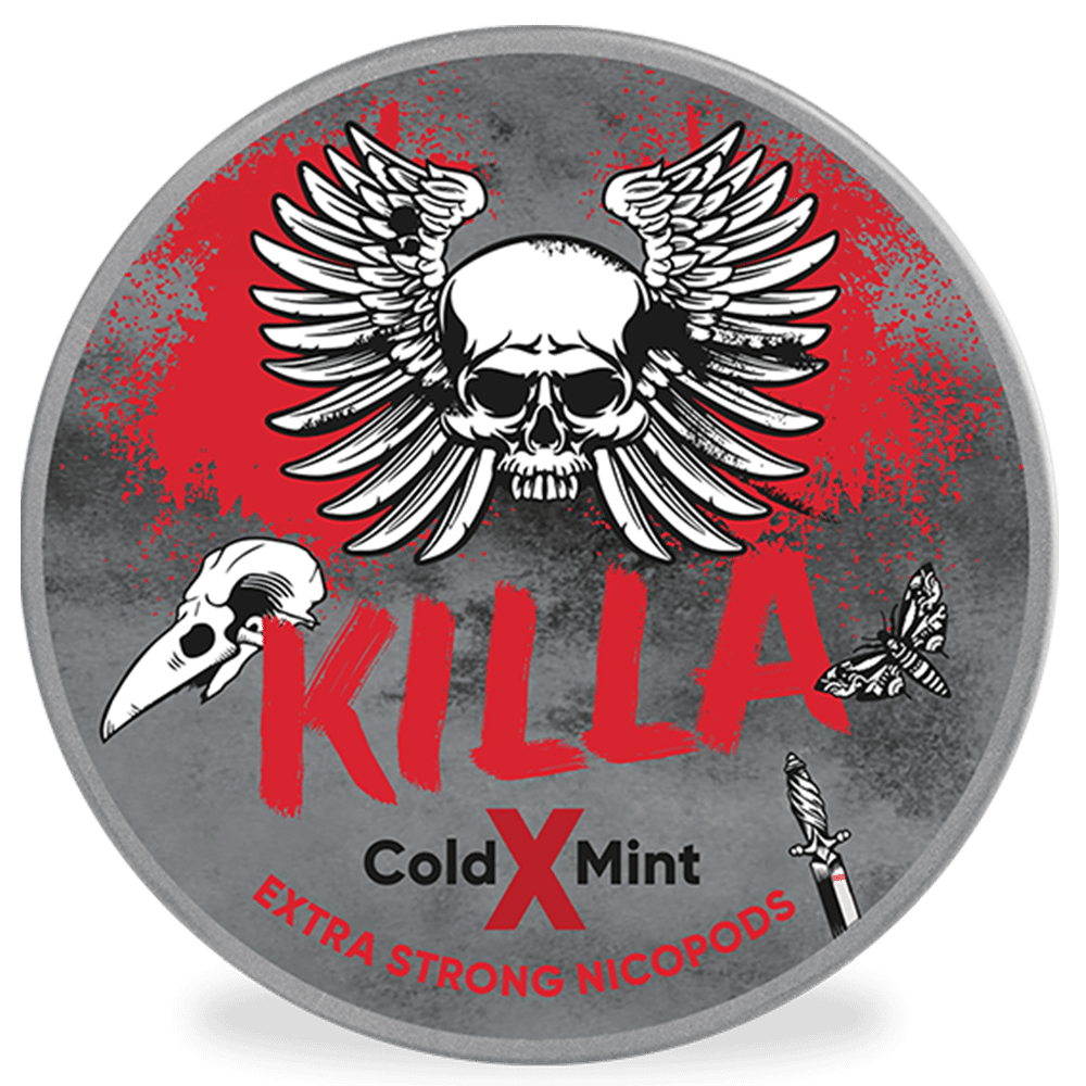 KILLA Cold X Mint Nikotínové vrecúška- 16mg/g - 20 vrecúšok 1 balenie