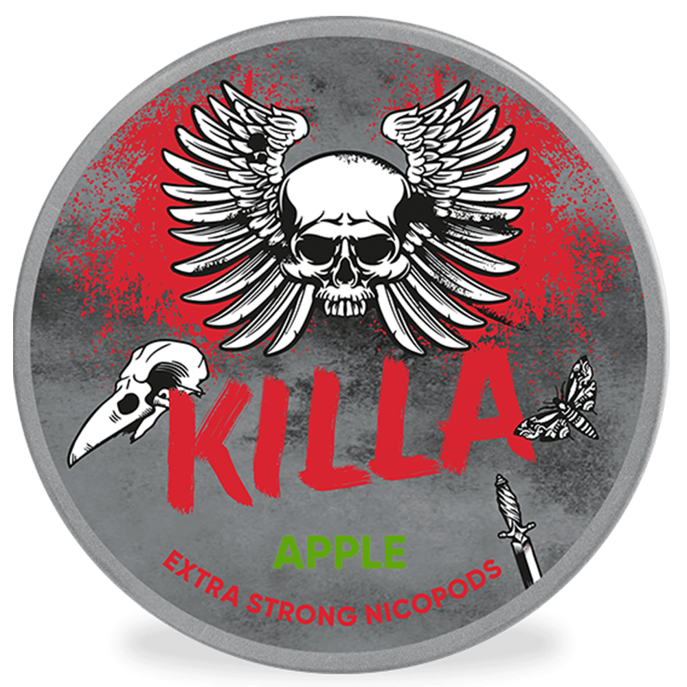 KILLA Apple Strong Nikotínové vrecúška 16mg/g - 20 vrecúšok 1 balenie 1 KILLA Apple Strong Nikotínové vrecúška 16mg/g - 20 vrecúšok 1 balenie