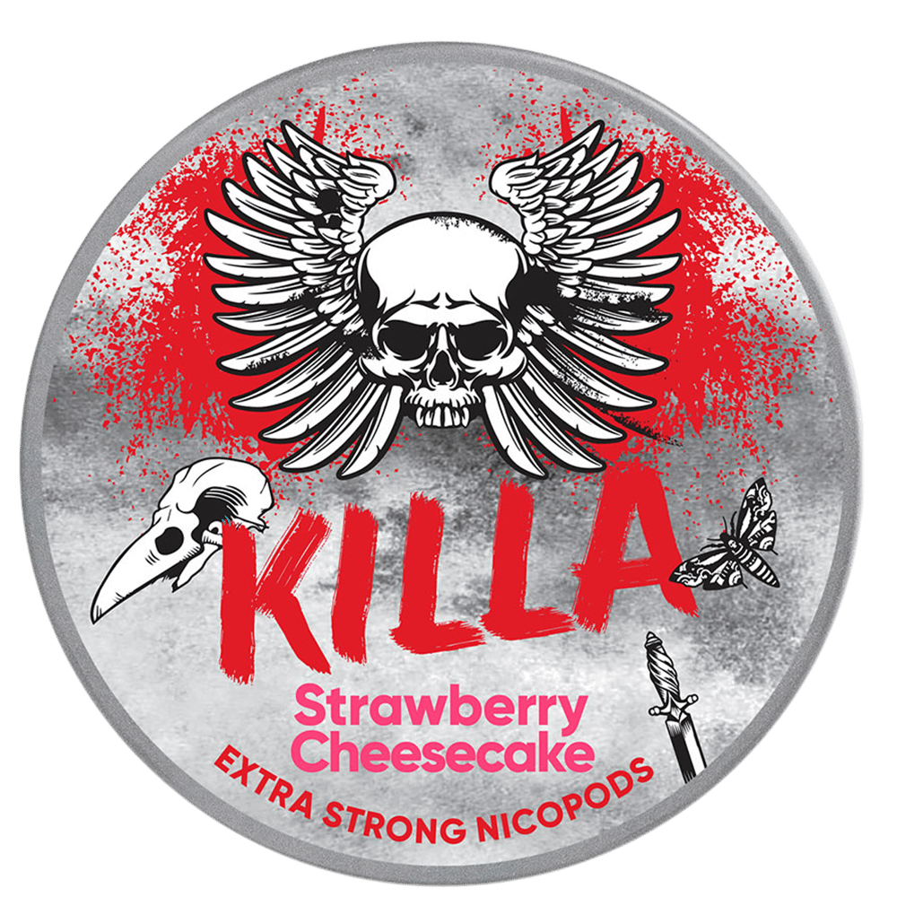 KILLA Strawberry Cheesecake Nikotínové vrecúška 16mg/g - 20 vrecúšok 1 balenie