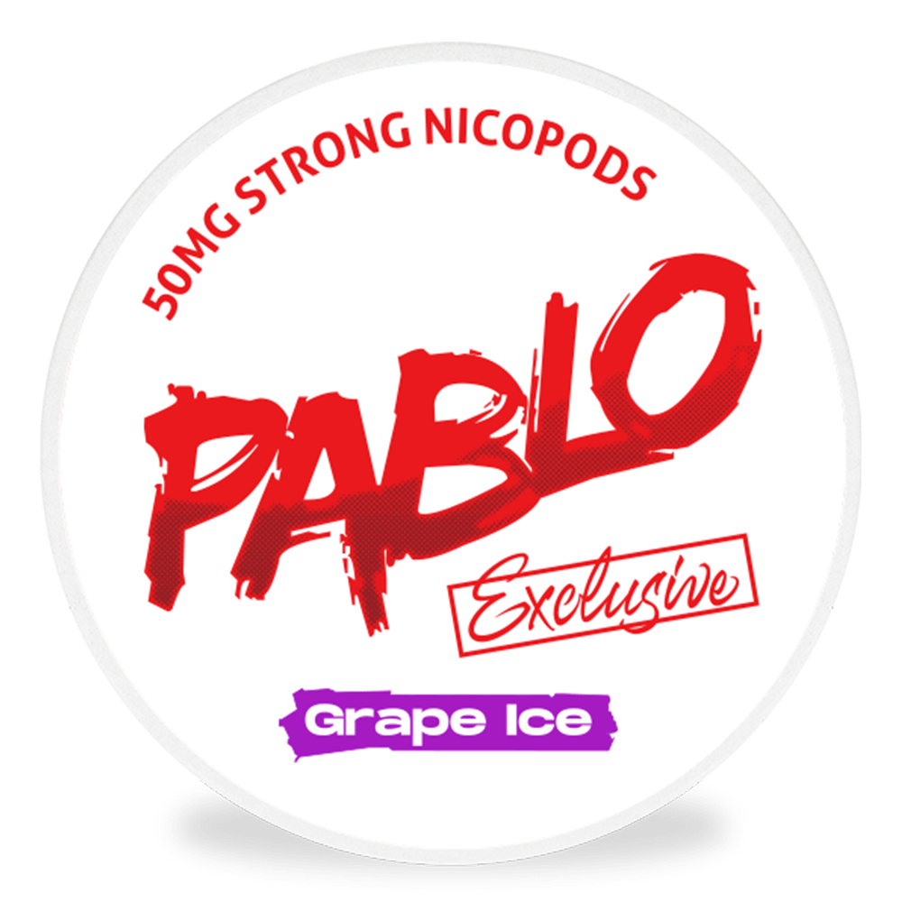PABLO Exclusive - Nikotínové vrecúška 20mg/g- 20 vrecúšok 1 balenie-Grape Ice
