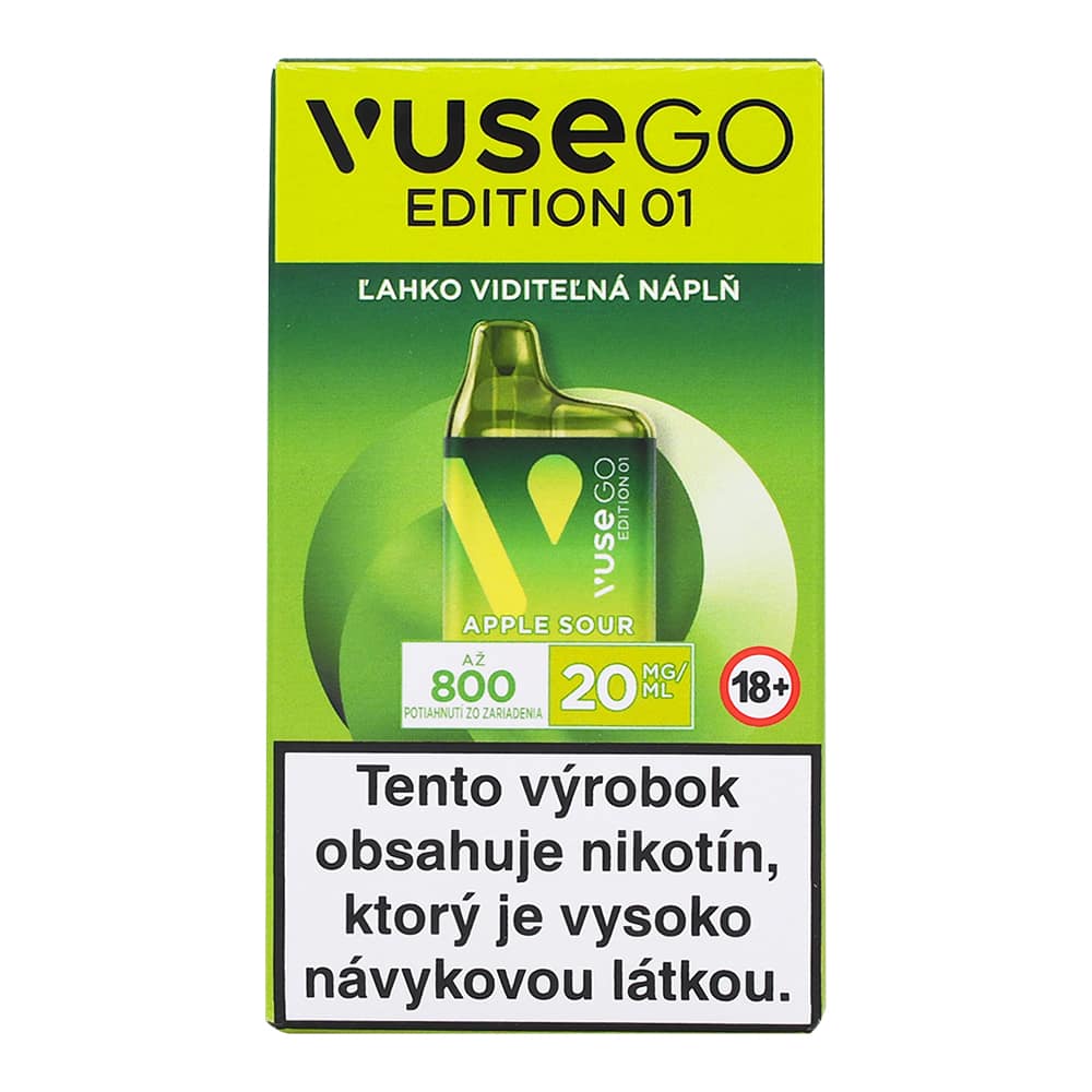 vuse go jablko VUSE GO 1000 18mg Green Apple/zelené jablko kolek Q 10 ks main image 1