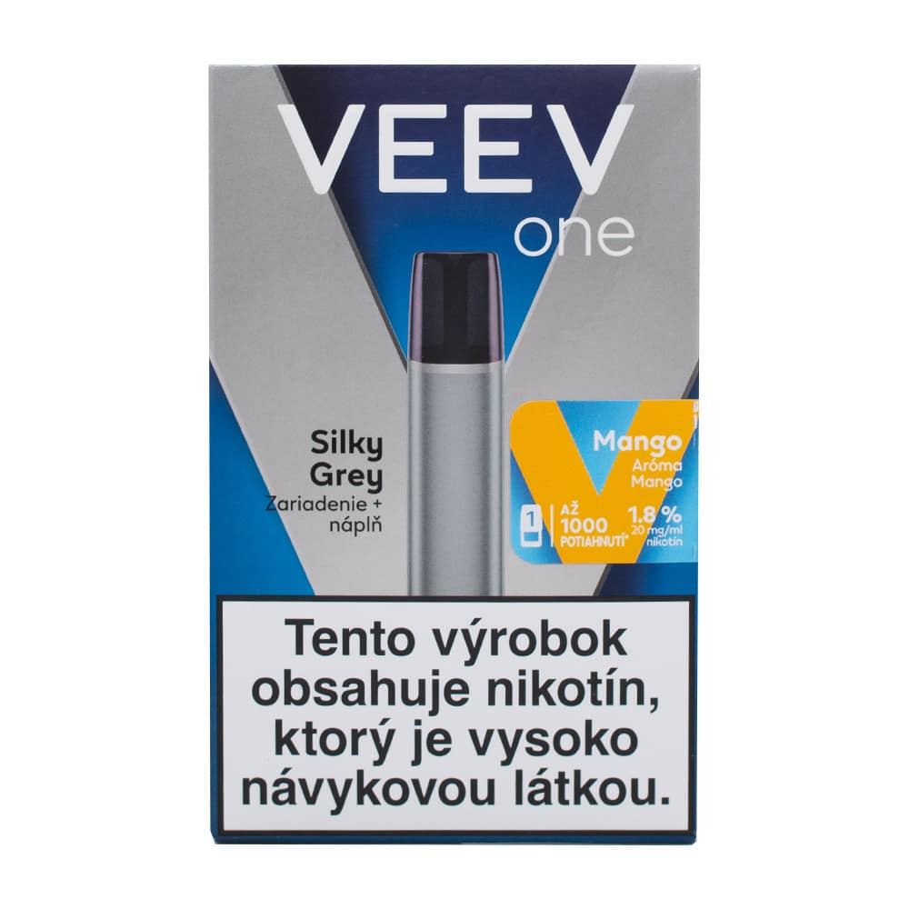 E CIGARETA KIT VEEV ONE SILKY GREY + MANGO POD 20mg/ml 2ml A