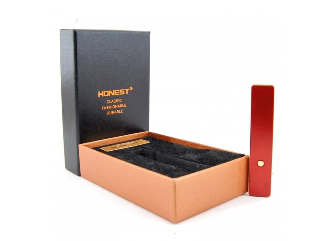 USB Zapaľovač HONEST - BCZ4066-2-04- Červený