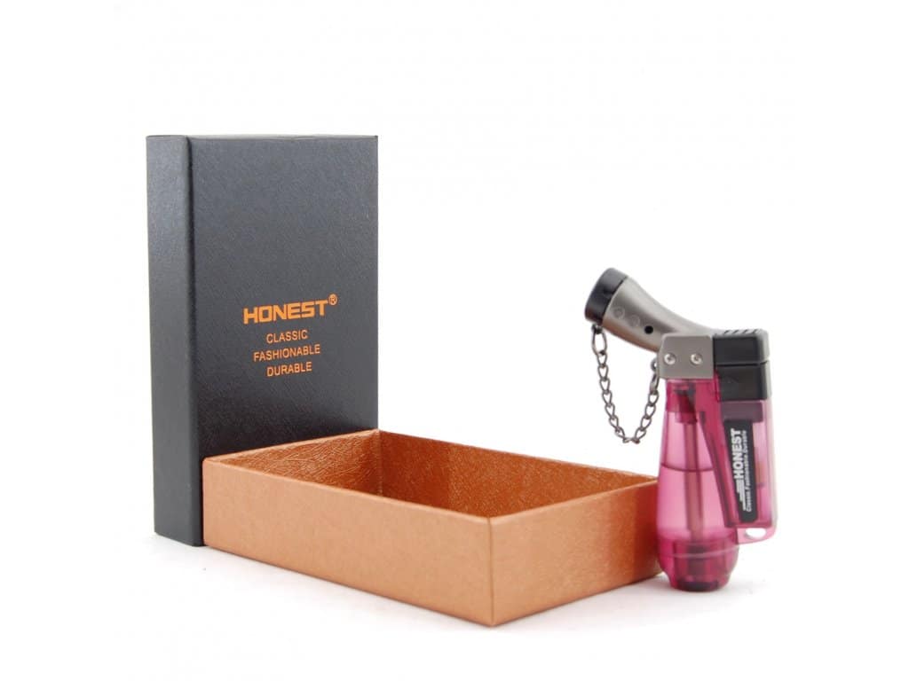 HONEST Zapaľovač BCZ185-1-02- Tryskový/Fialový