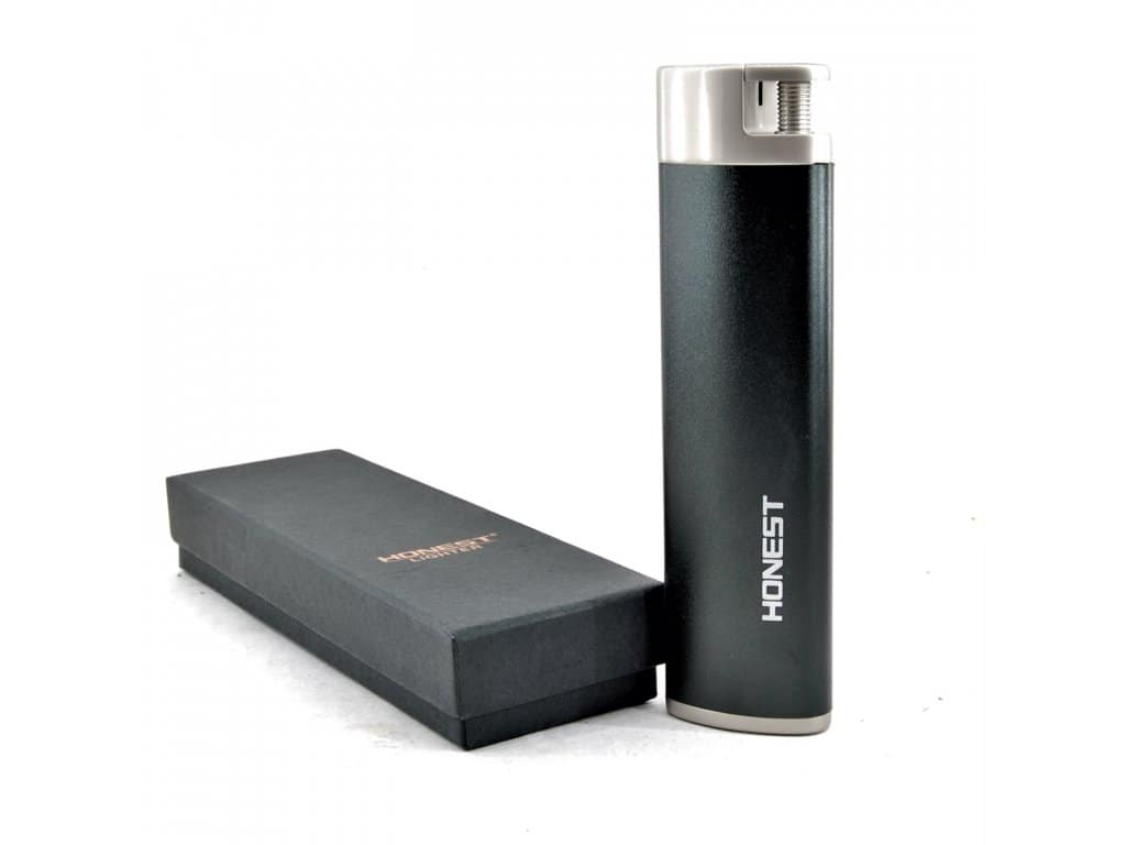 Zapaľovač špirálový HONEST XL- BCZ302-2-02- čierny