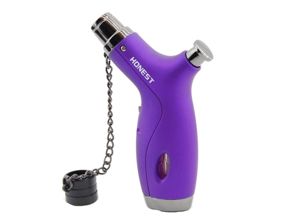 Zapaľovač HONEST BCH519-03- Tryskový/ Fialový 2 Zapaľovač HONEST BCH519-03- Tryskový/ Fialový