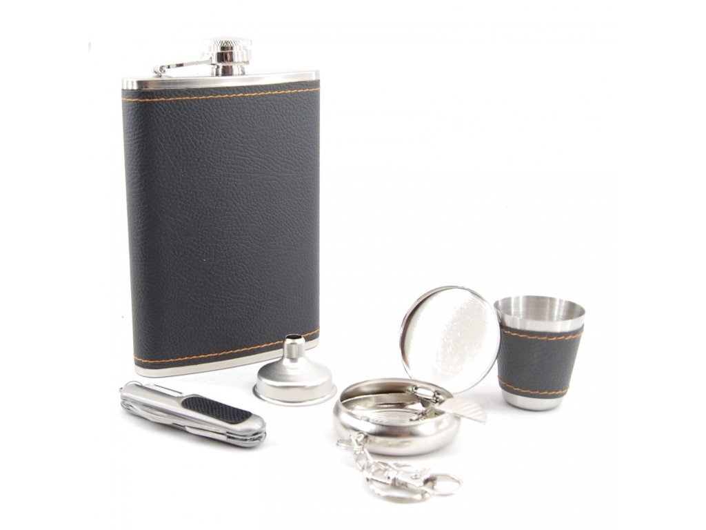 GALAXY- Ploskačka,  nožík,  popolník, štamperlík. lievik- Darčeková sada- DJH0633