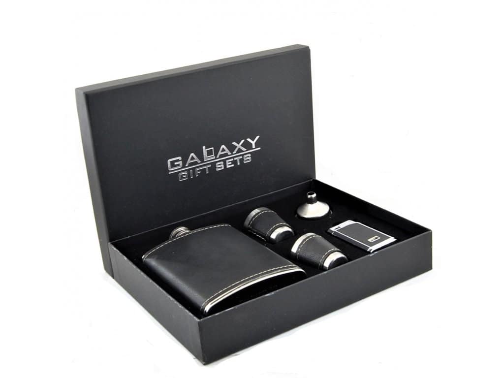 GALAXY- Ploskačka, zapaľovač štamperlíky. lievik- Darčeková sada  - NB509A