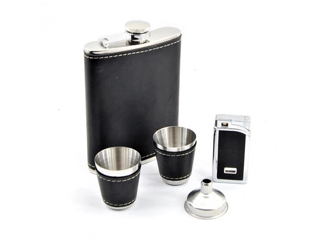 GALAXY- Ploskačka, zapaľovač štamperlíky. lievik- Darčeková sada  - NB509A