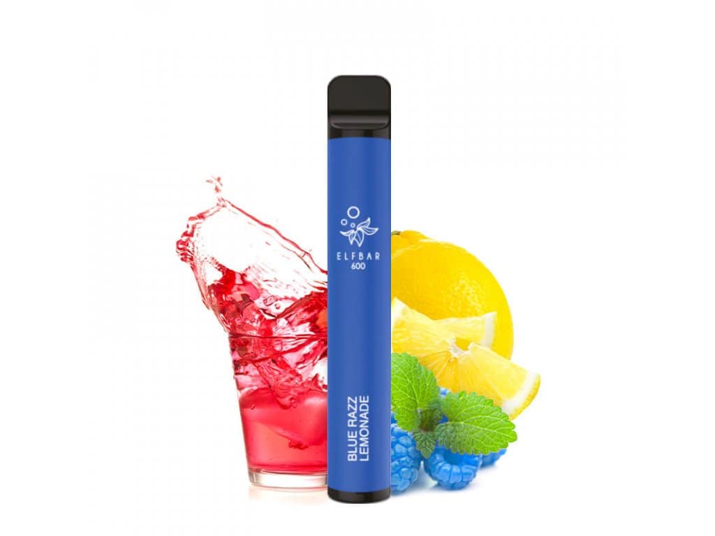 ELFBAR 600  Blue Razz Lemonade  20 mg- Modré maliny 1 ks