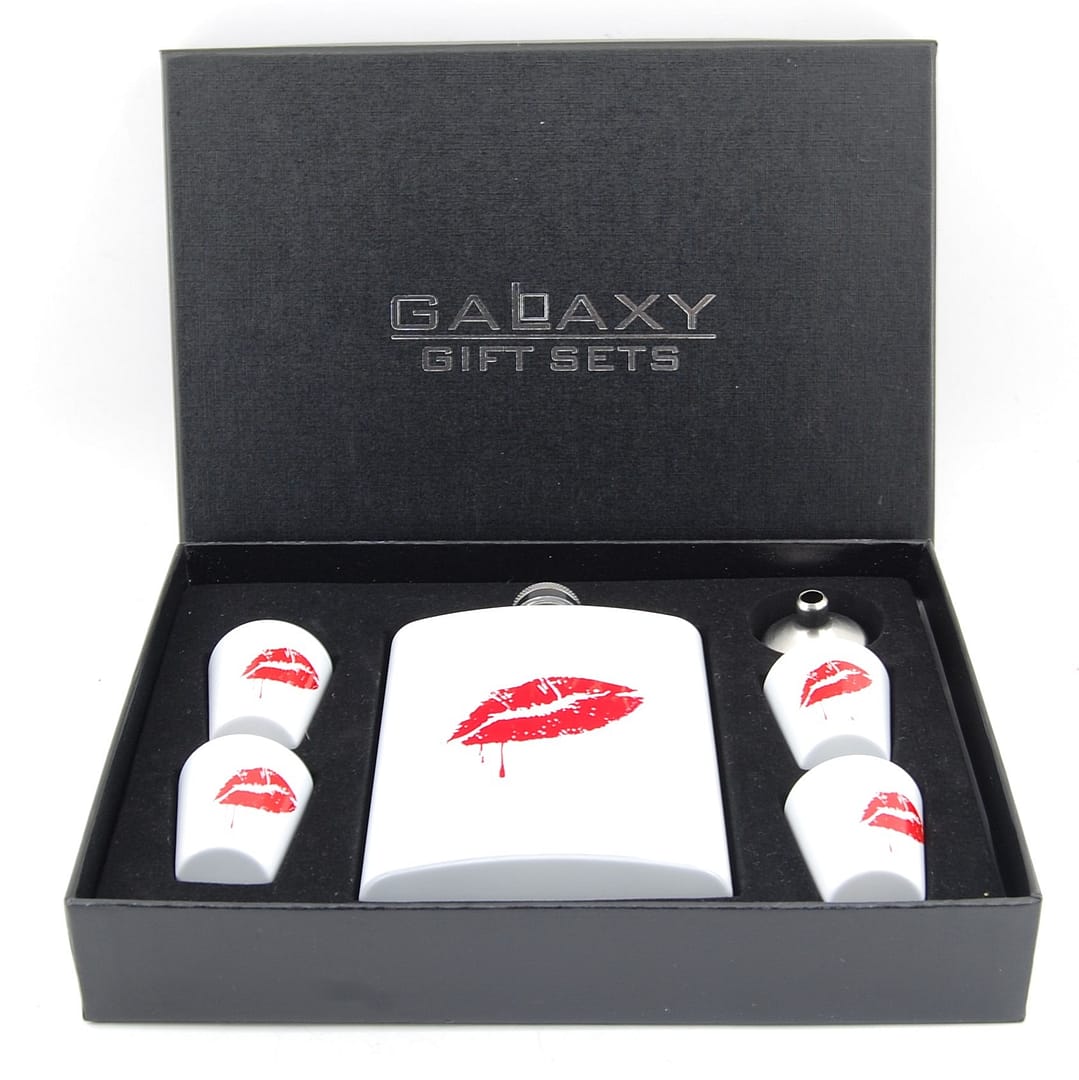 Ploskačka, štamperlíky, lievik - Darčeková sada GALAXY - DJH1274