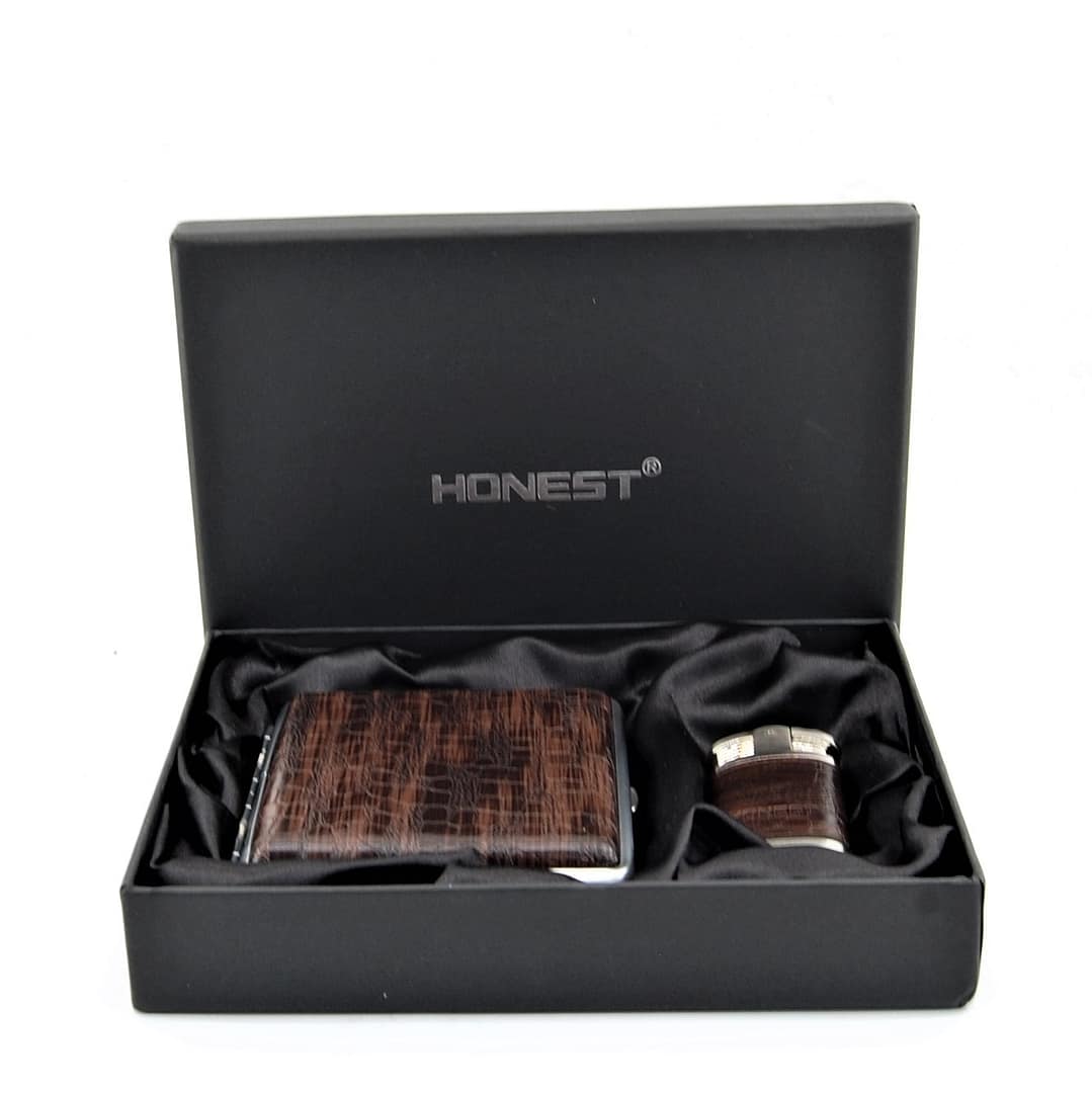 Tabatierka, zapaľovač- Darčeková sada HONEST- MTC-413-8