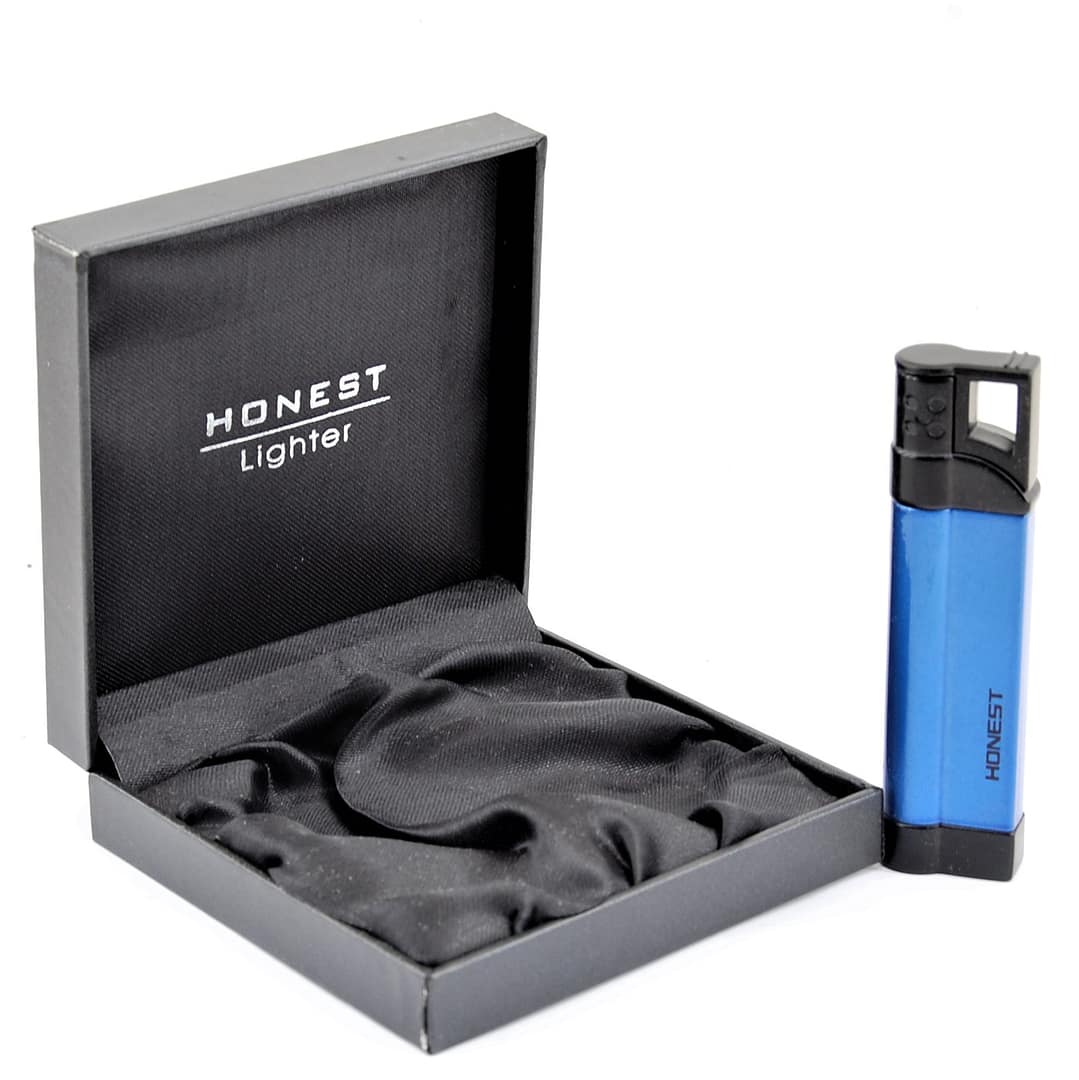 HONEST Zapaľovač BCZ341-2-02- Tryskový / Modrý