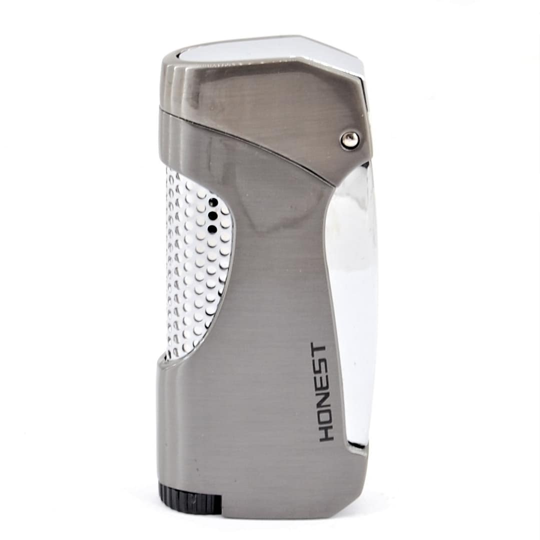 HONEST Zapaľovač BCZ215-2-02- Tryskový/ Strieborný 1 HONEST Zapaľovač BCZ215-2-02- Tryskový/ Strieborný