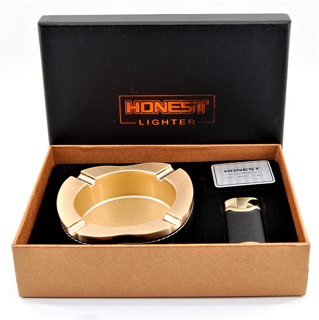 HONEST darčekový set- Popolník Zapaľovač- TA-33-02