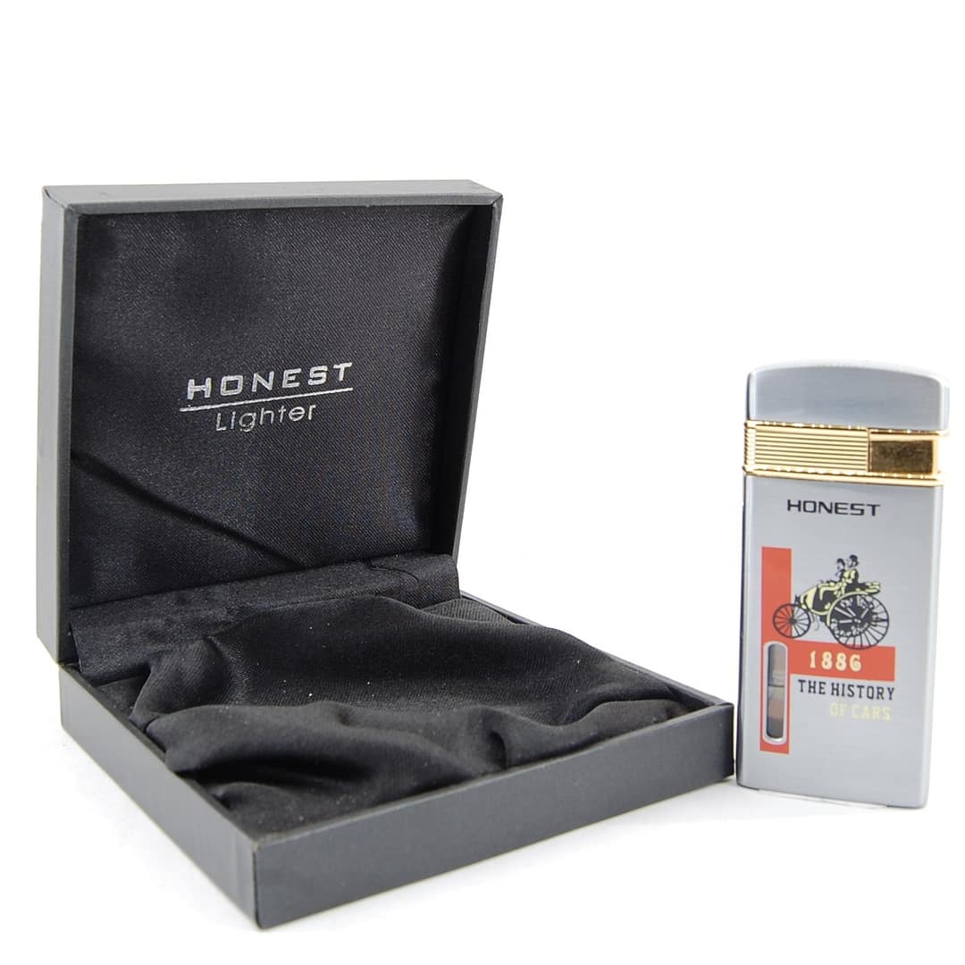 Zapaľovač HONEST - BCZ352-2-06 - strieborný