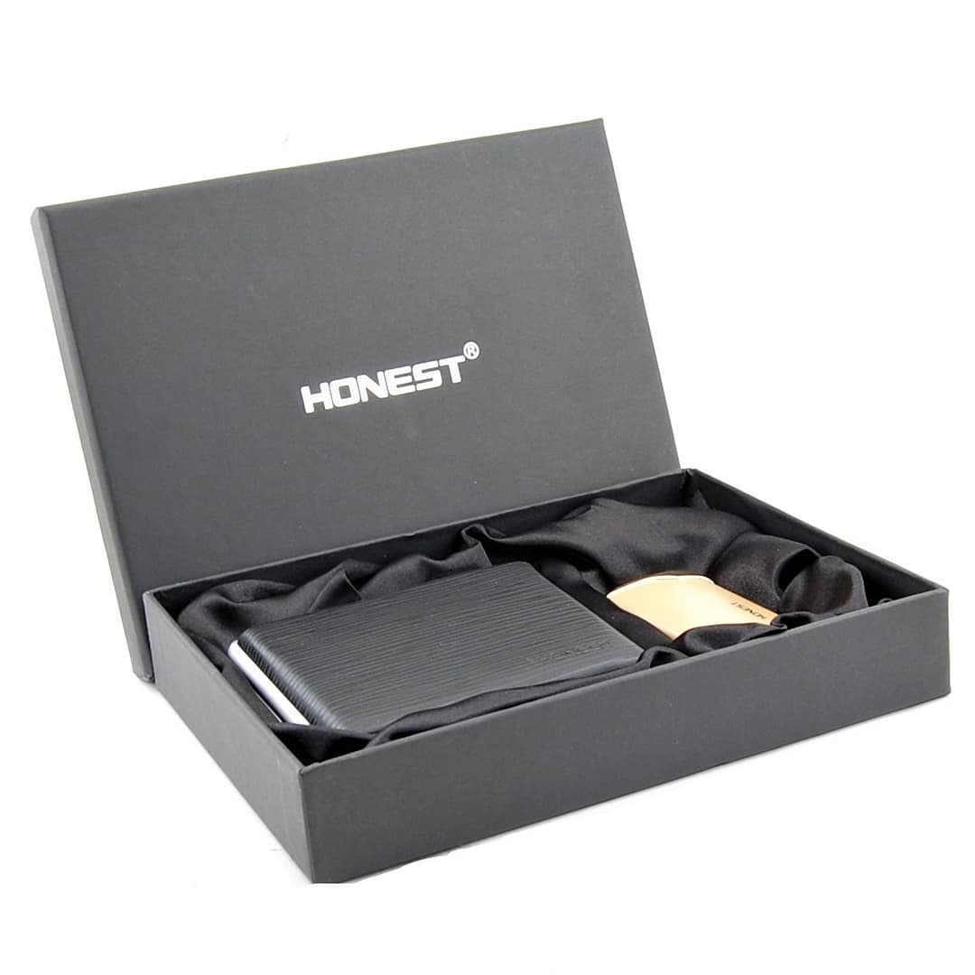 Tabatierka, zapaľovač, Darčeková sada HONEST- MTC-084-5-4
