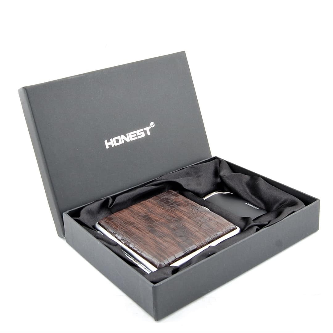 Tabatierka, zapaľovač, Darčeková sada HONEST- MTC-084-8-1