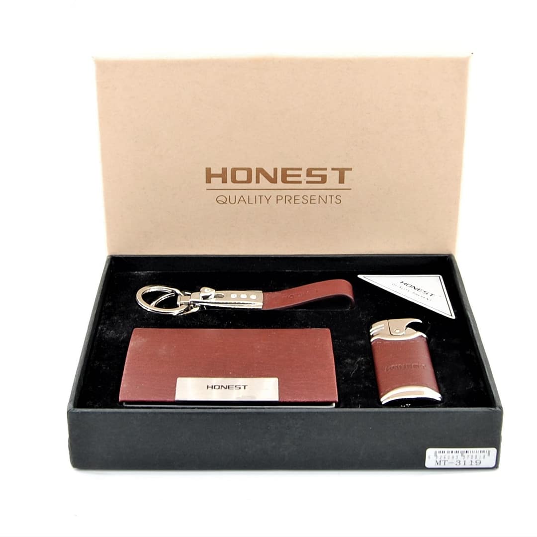 HONEST- Zapaľovač, vizitkár, kľúčenka- Dámska darčeková sada - MT-3119 2 HONEST- Zapaľovač, vizitkár, kľúčenka- Dámska darčeková sada - MT-3119
