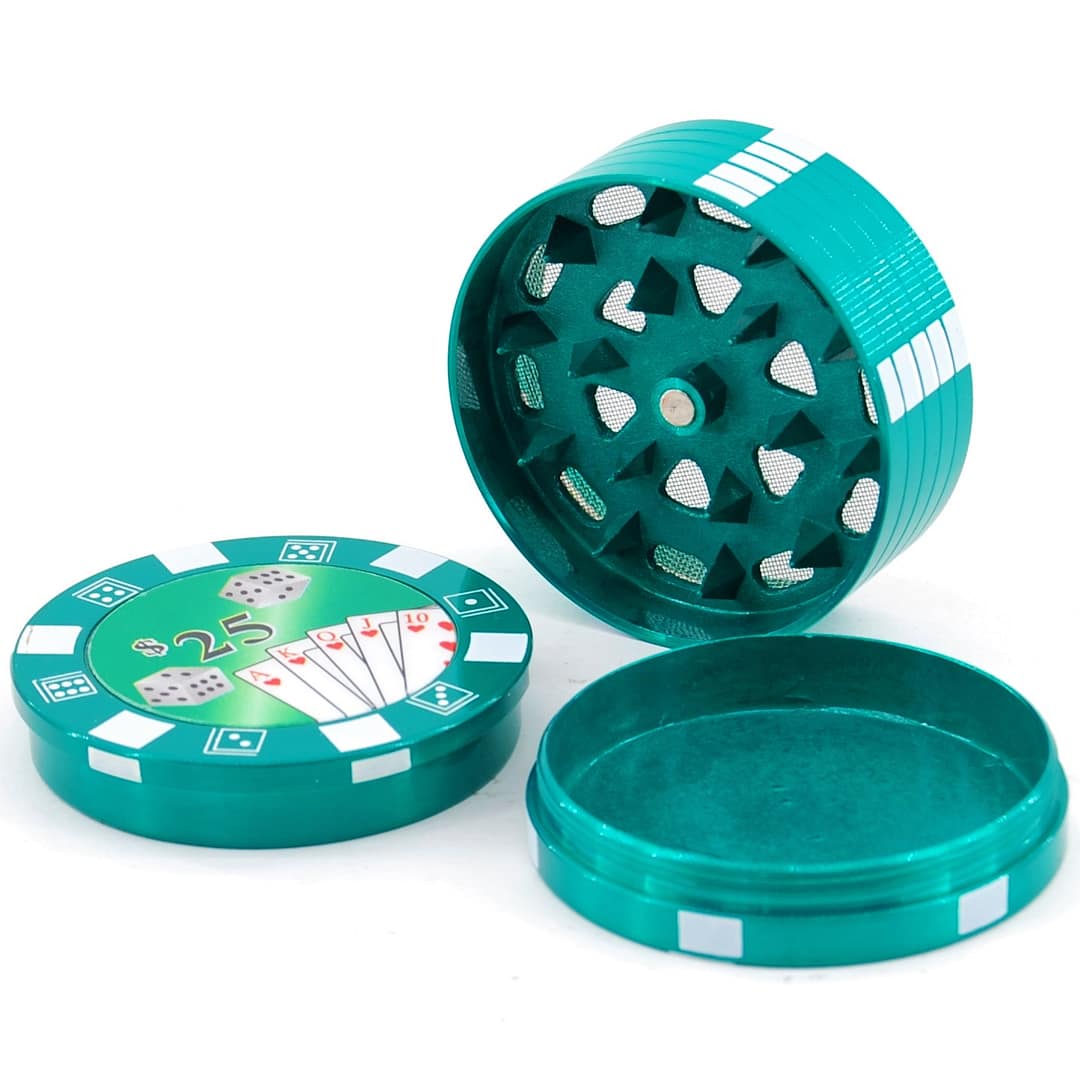 Drvička na tabak DRT154 Poker-Kovová/ Zelená