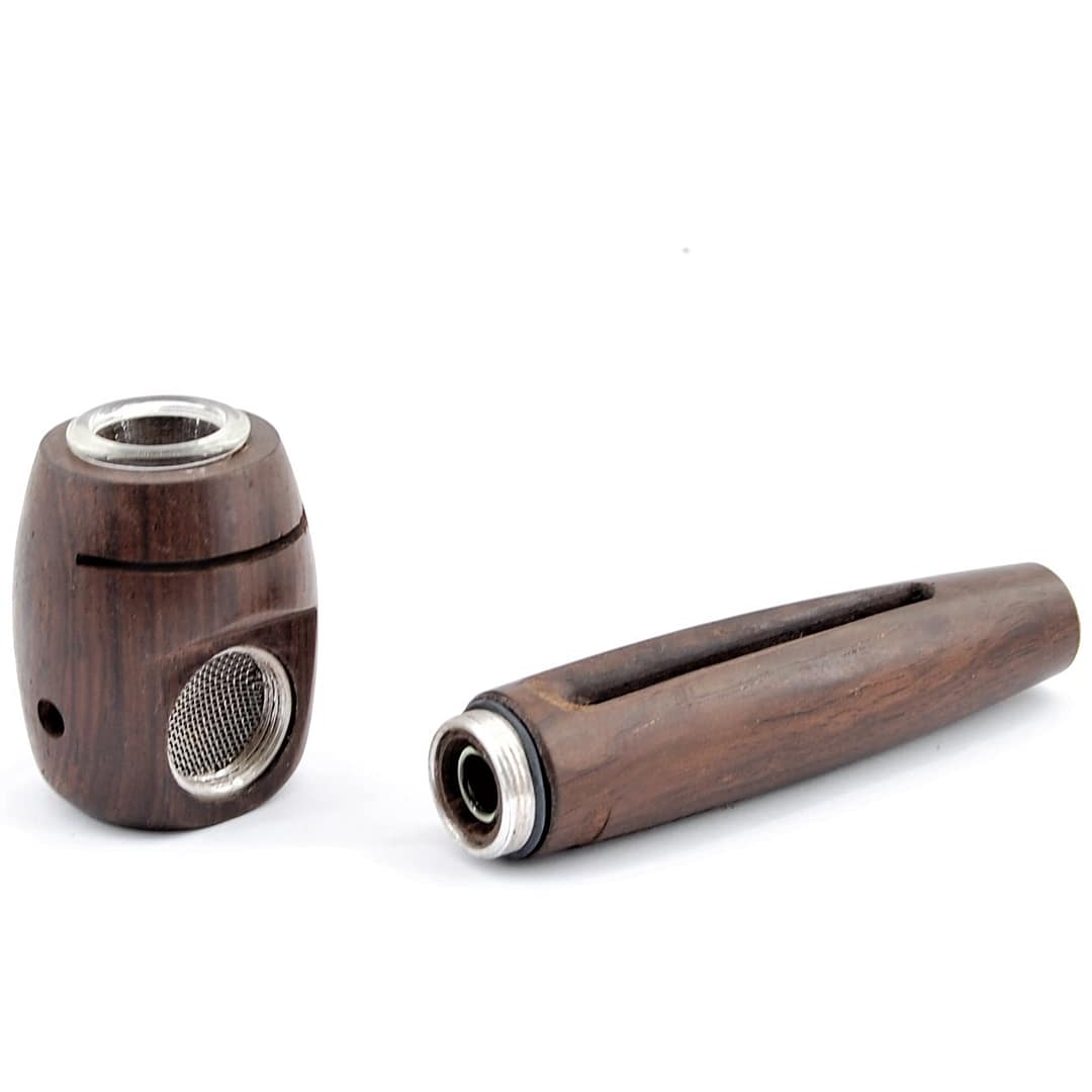 Drevená fajka- YD1300- Drevo -sklo