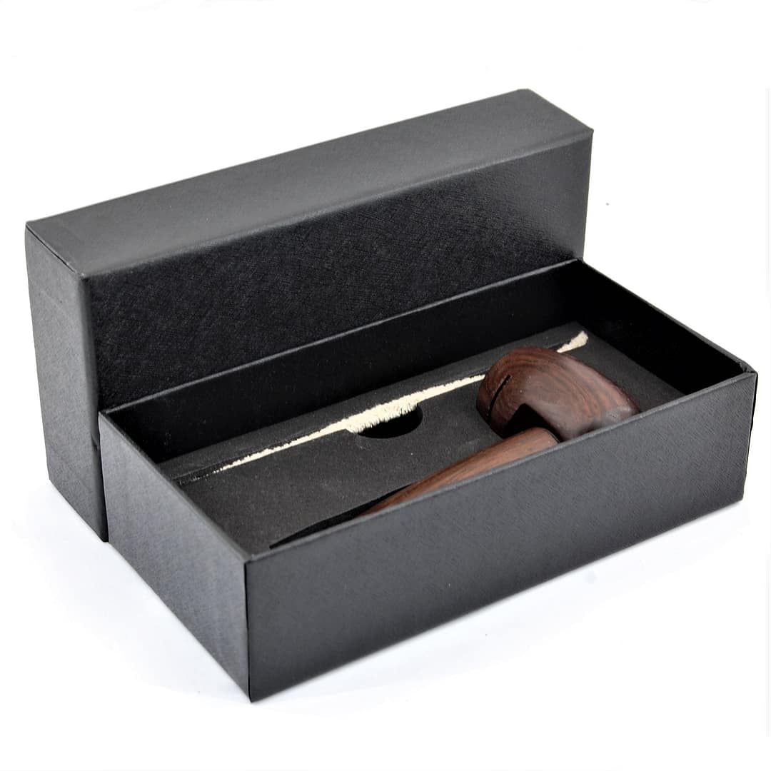 Drevená fajka- YD1300- Drevo -sklo