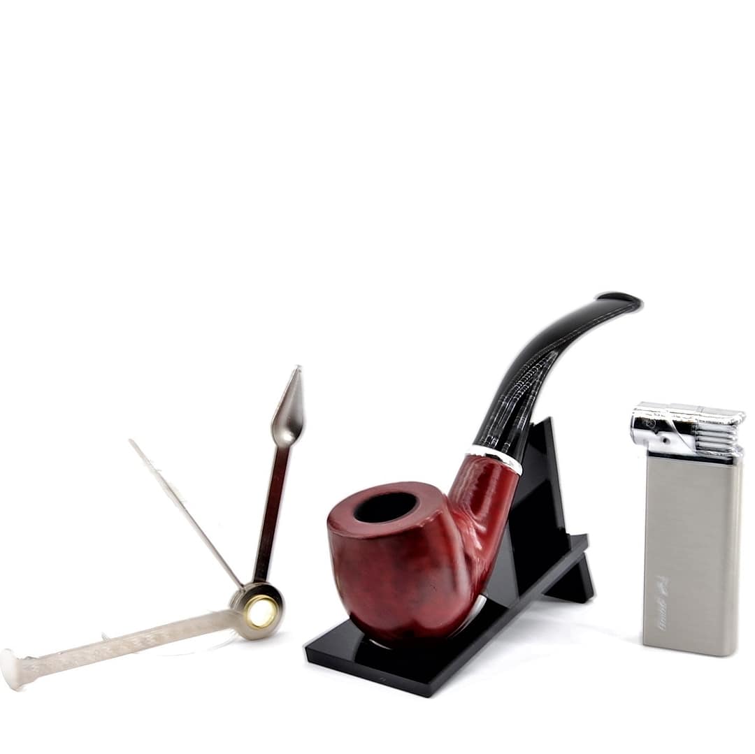GENTELO Fajkový set- Drevená fajka, fajkový zapaľovač, fajkový príbor- 7-0216