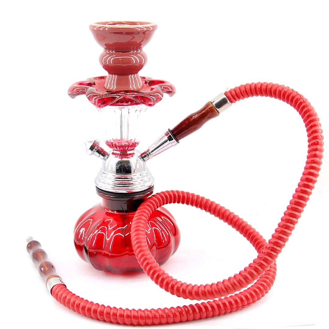 HONEST  Vodná fajka 24  cm V-36- Červená