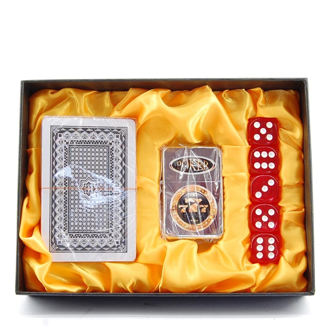 GENTELO Zapaľovač, karty, kocky. Darčekový set- 3-4137 Poker