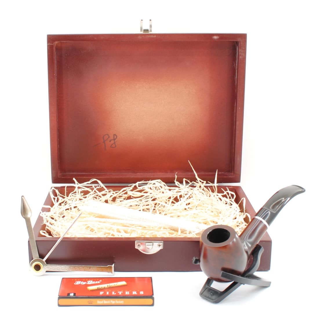 ANGELO  Fajkový set- Drevená fajka, čistiace tyčinky,dusitko, filtre, stojan- 30992
