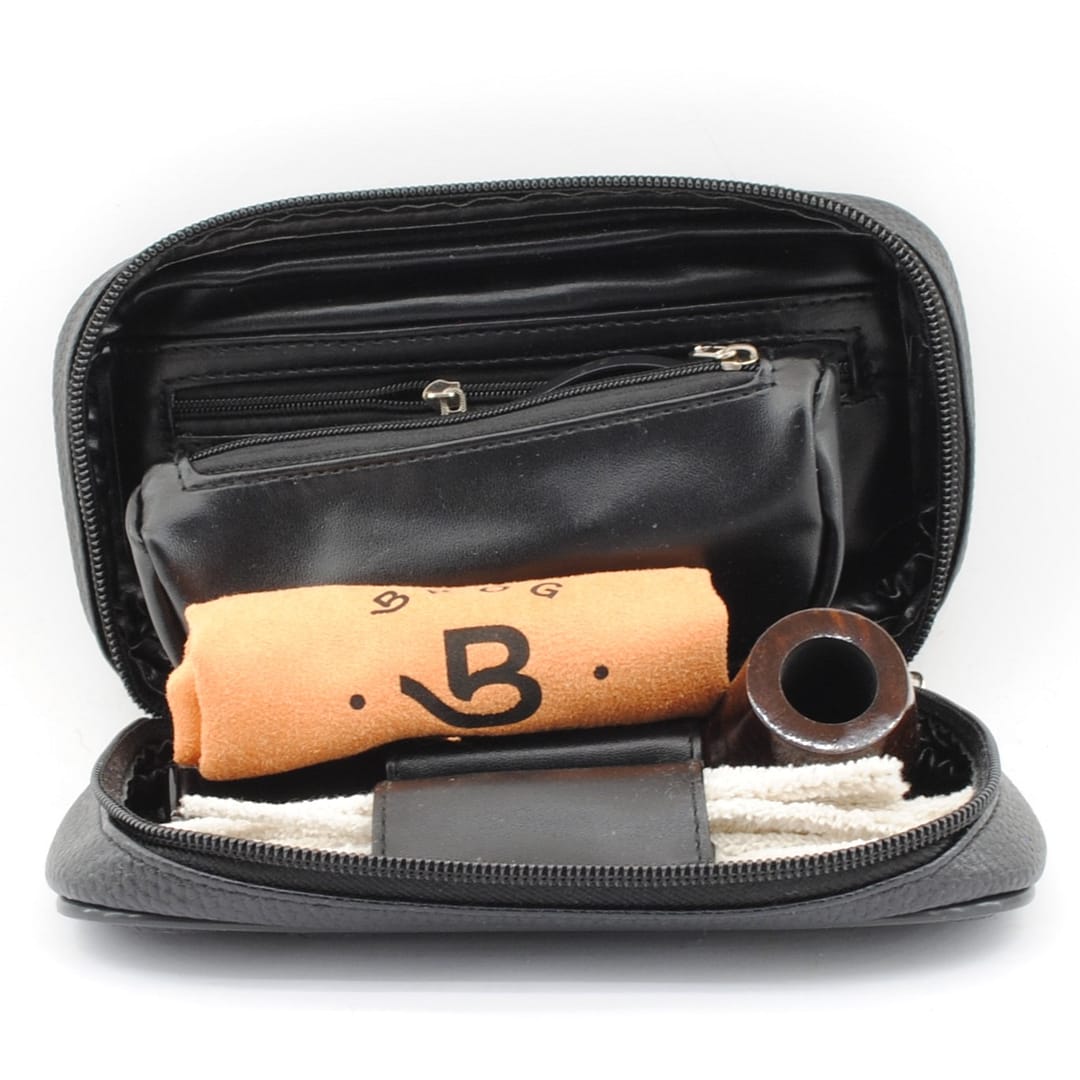 Mr. Brog  Fajkový set- Drevená fajka, zapaľovač, puzdro, čistiace tyčinky, dusitko, filtre, stojan- 2-87-1