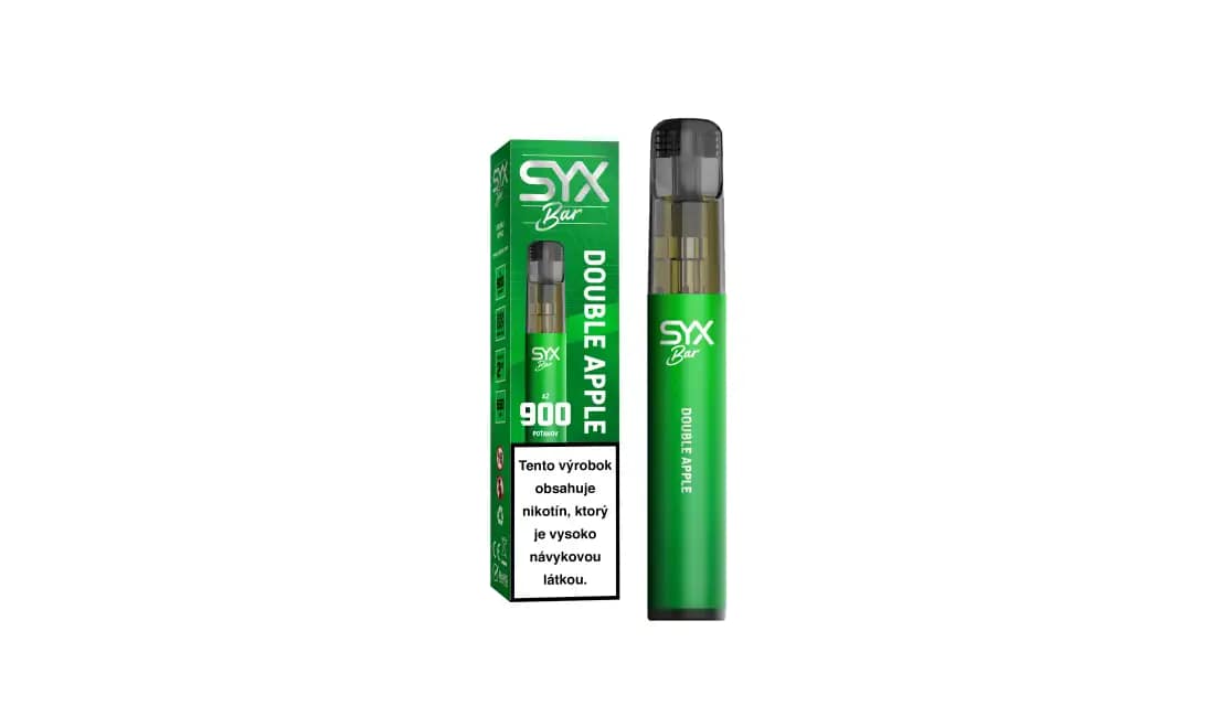 SYX BAR - Double Apple 20mg/ml 900 potiahnutí 1 SYX BAR - Double Apple 20mg/ml 900 potiahnutí