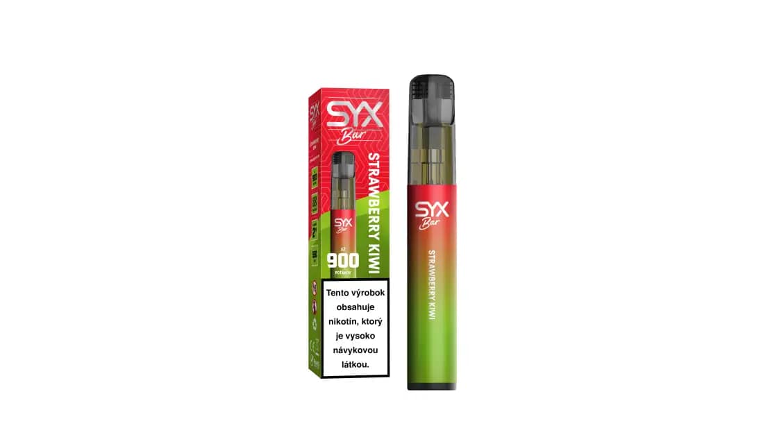 SYX BAR - Strawberry Kiwi 20mg/ml 900 potiahnutí 1 SYX BAR - Strawberry Kiwi 20mg/ml 900 potiahnutí