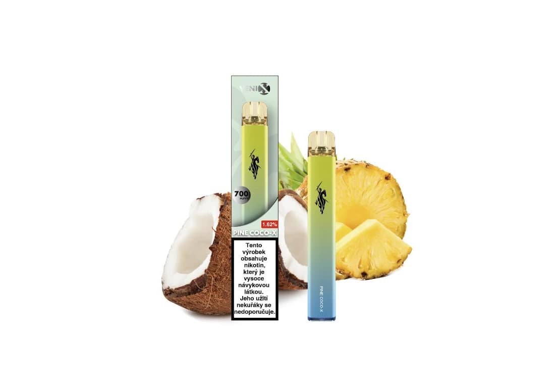 VENIX 700 Pine Coco-X 18 mg- Ananás Kokos 1 ks 1 VENIX 700 Pine Coco-X 18 mg- Ananás Kokos 1 ks