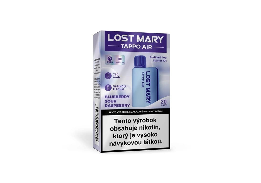 LOST MARY TAPPO AIR 750mAh Blueberry sour raspberry 1 LOST MARY TAPPO AIR 750mAh Blueberry sour raspberry