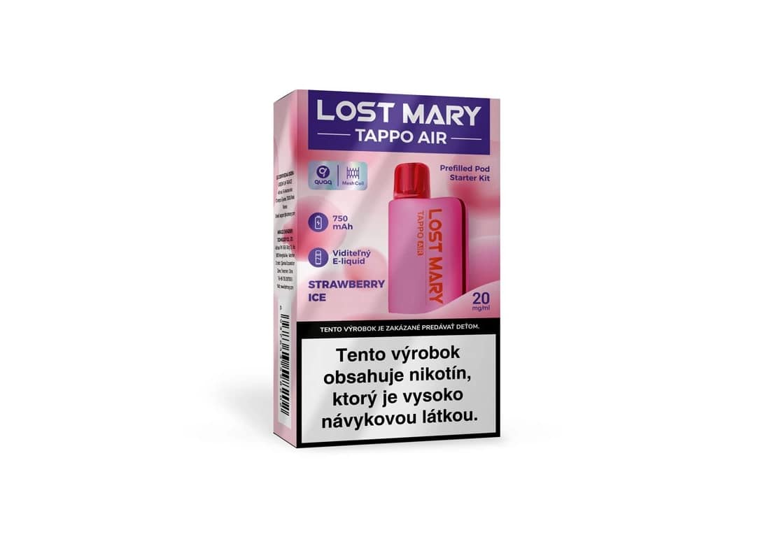 LOST MARY TAPPO AIR 750mAh Strawberry ice 1 LOST MARY TAPPO AIR 750mAh Strawberry ice