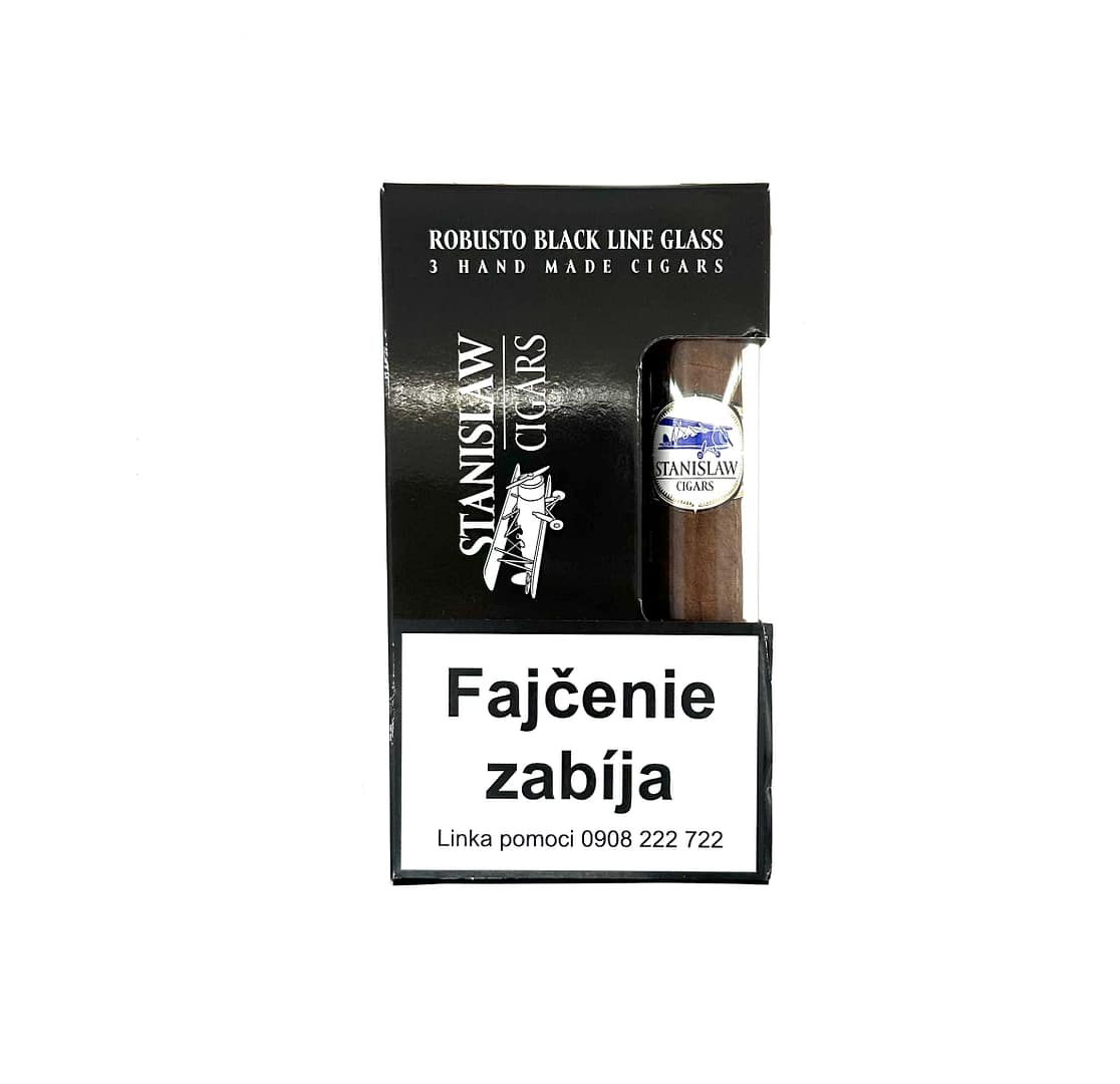 STANISLAW ROBUSTO BLACK LINE GLASS 1bal. Cigary 3ks