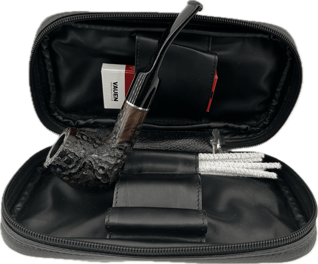 Don Gustavo Fajkový set- Drevená fajka, puzdro, čistiace tyčinky, dusitko, filtre, - 301702 1 Don Gustavo Fajkový set- Drevená fajka, puzdro, čistiace tyčinky, dusitko, filtre, - 301702