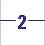 Samolepiace etikety 210 x 148,5mm (2výrezy) A4 (100ks)