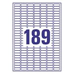 Samolepiace etikety 25 x 10mm (189výrezy) A4 (100ks)