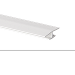 Profil H - hrúbka 4mm - biely