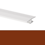 Profil H - hrúbka 4mm - hnedý