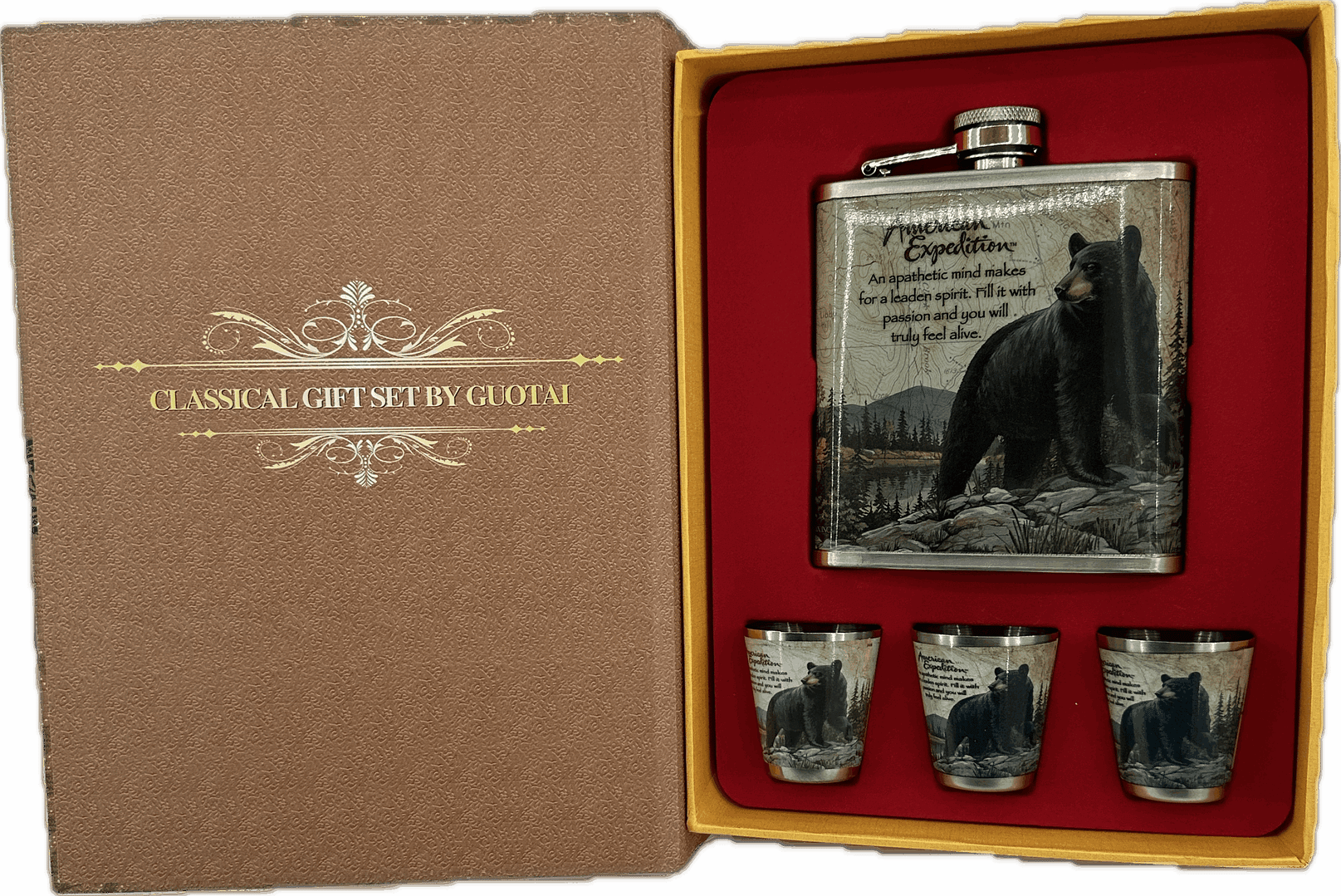 Ploskačka, štamperlíky- Darčeková sada- Medveď 1 Ploskačka, štamperlíky- Darčeková sada- Medveď