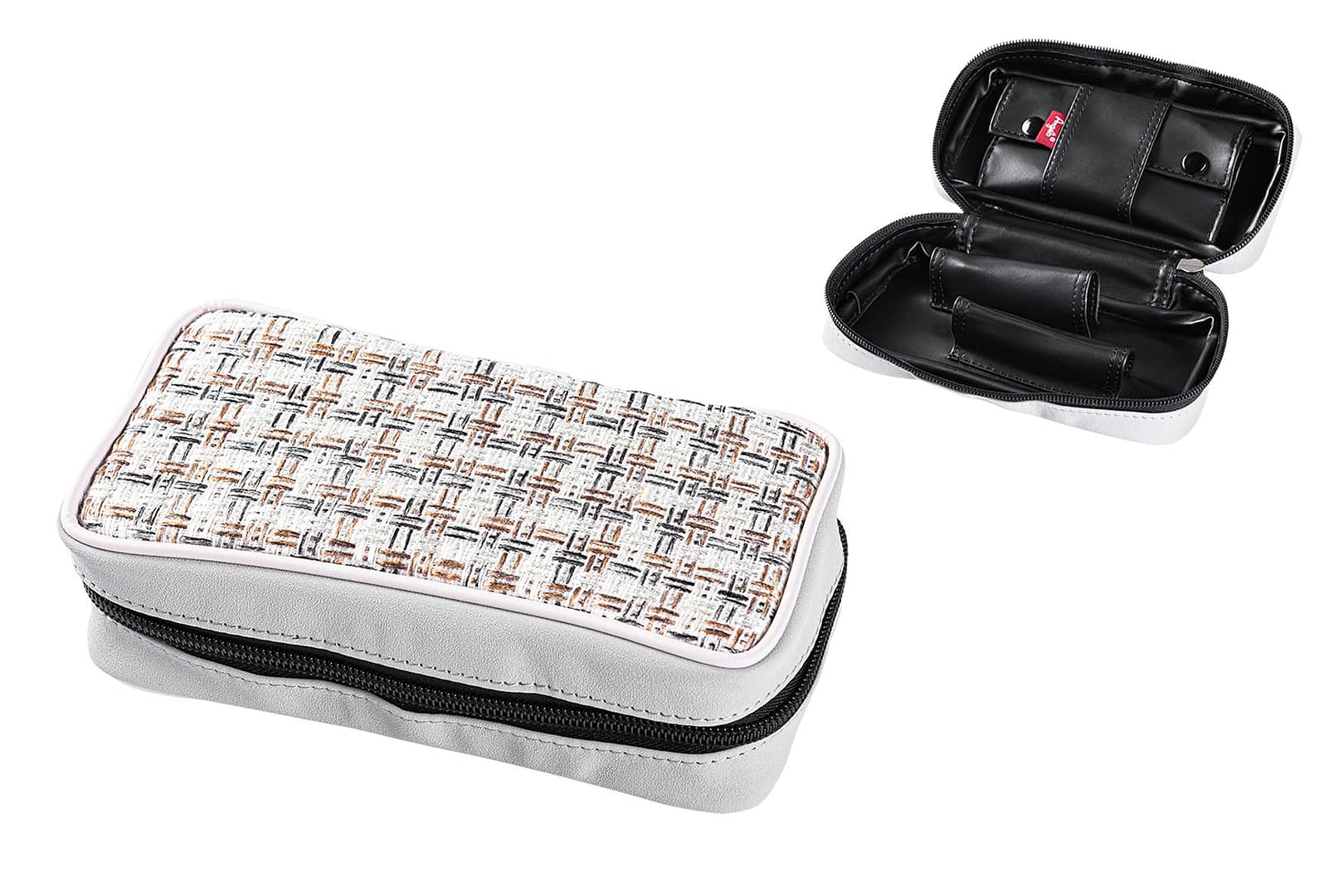 ANGELO Puzdro na  2 fajky 832002- Check  Gray