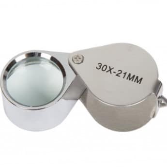 Prenosná klenotnícka lupa Mini- HT-3964- Strieborná