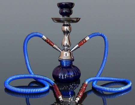 HOOKAH Vodná fajka  26 cm- BLue 5336