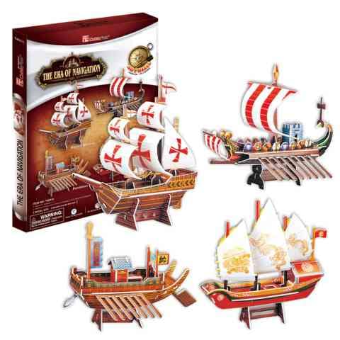 Cubicfun 3D Puzzle Legendárne lode- 75 dielikov