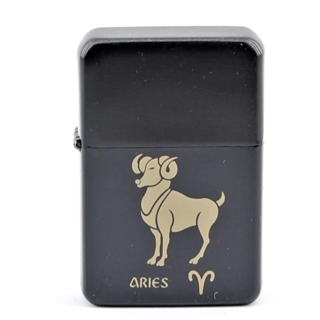 GENTELO  Benzínový Zapaľovač 3-1038- Čierny/ Baran