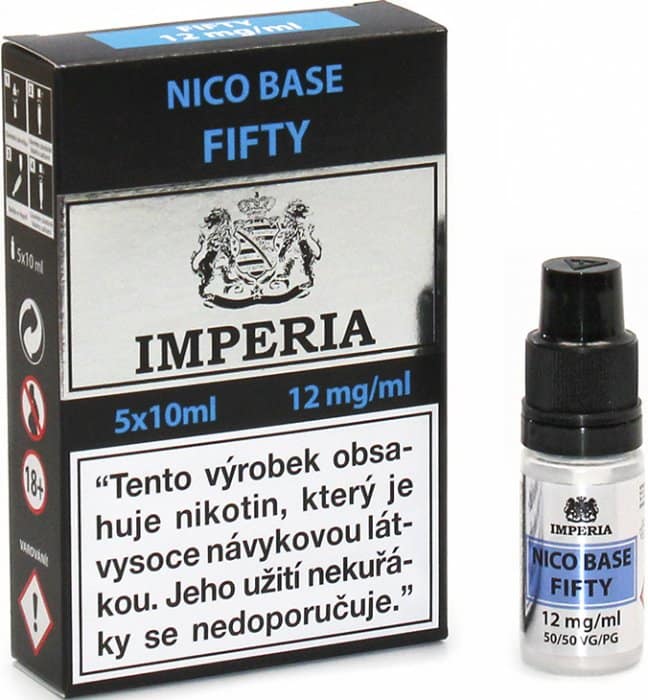 IMPERIA Nikotinová báza PG50/VG50 12mg 5x10ml 1 IMPERIA Nikotinová báza PG50/VG50 12mg 5x10ml